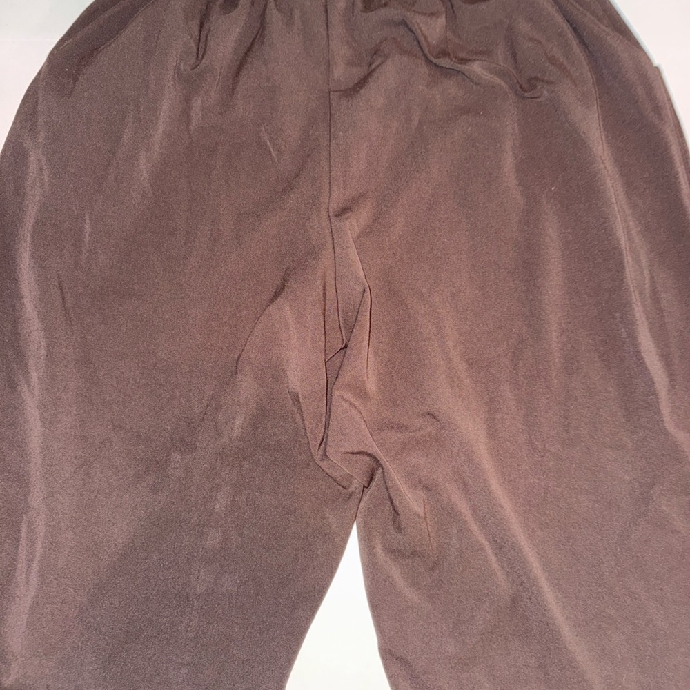 Briggs New York Brown Elastic Waist 2-Pocket Polyester Pants Size 22W - Picture 8 of 10
